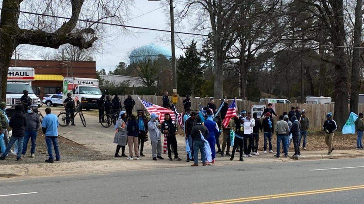 Charlotte police deployed pepper spray to disperse 200 people at an “unlawful” protest at a cultural festival on private property off Monroe Road on Saturday, Feb. 17, 2024.