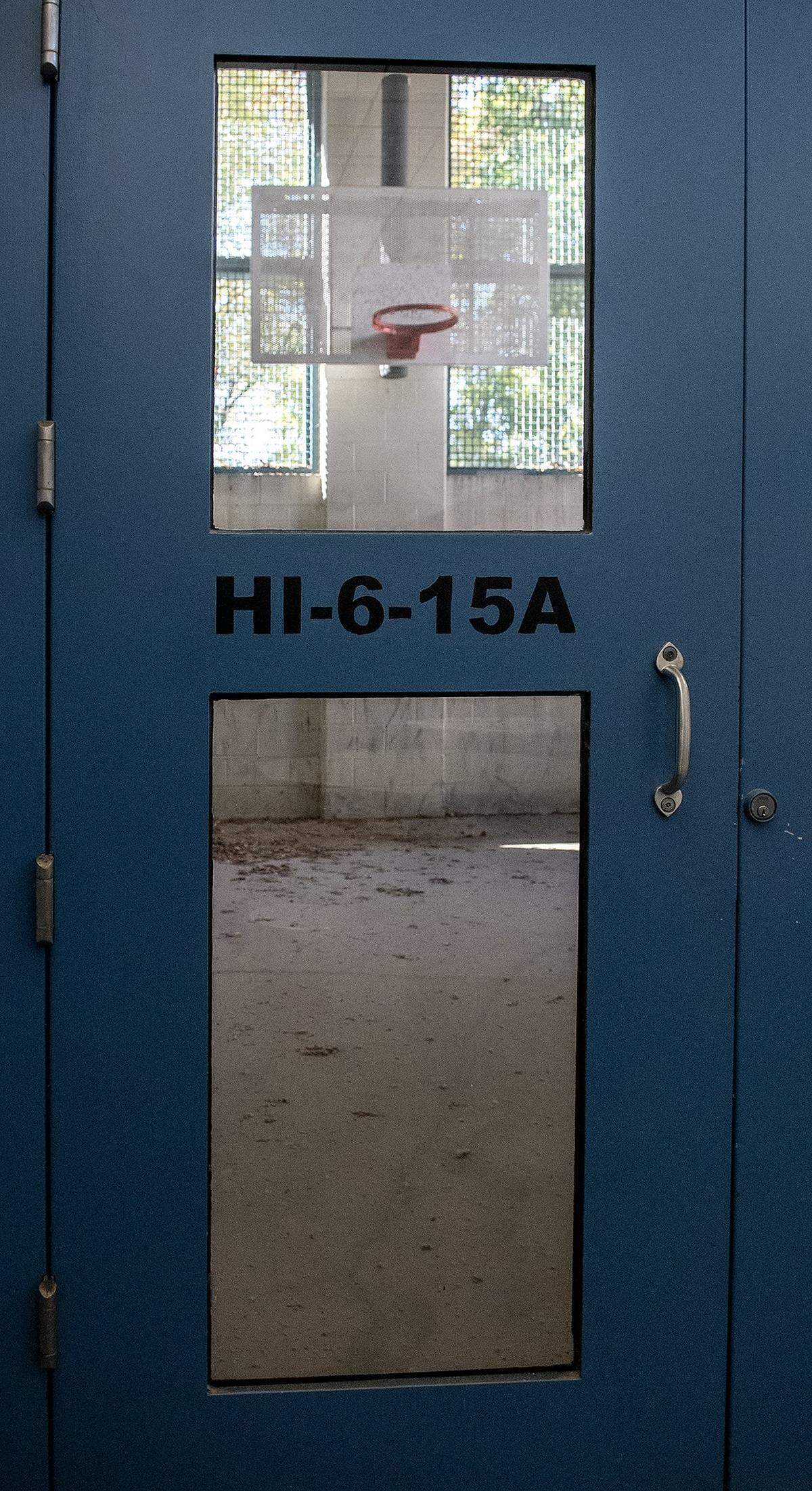 Each pod in the Juvenile Detention Center of Jail North had a recreation area attached to it.