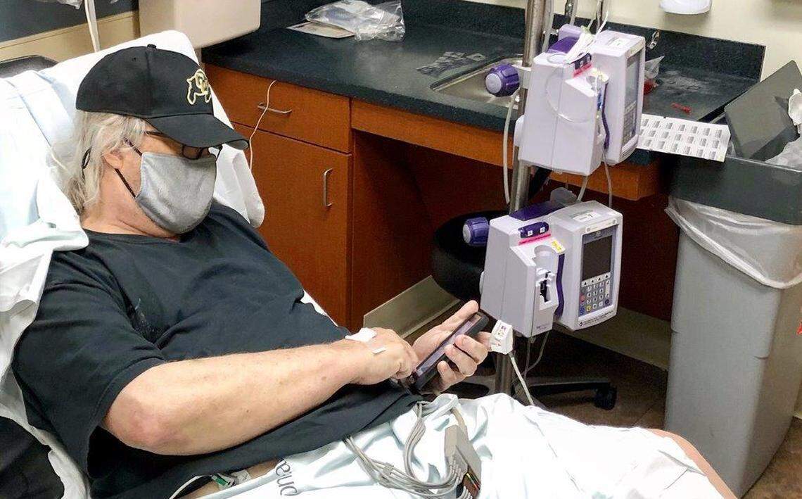 John Hancock, photographed by Susan Hancock at CaroMont Regional Medical Center on Friday the 13th of November.