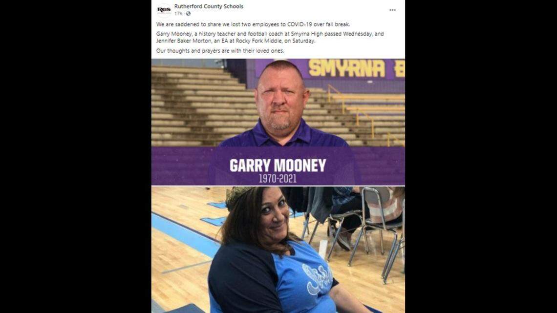 Garry Mooney, top, and Jennifer Baker Morton