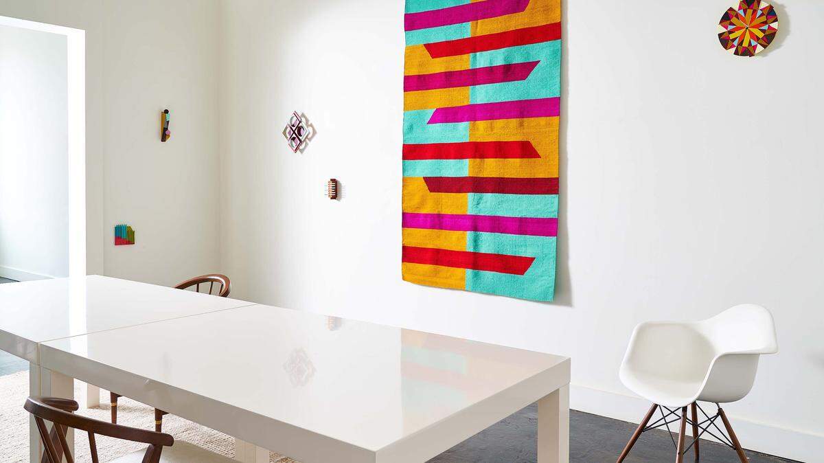 Durham-based artist Martha Clippinger’s brightly hued works take the form of woven works, wooden constructions, ceramic reliefs and works on paper. Her first exhibition with Hodges Taylor in Charlotte opens May 17.