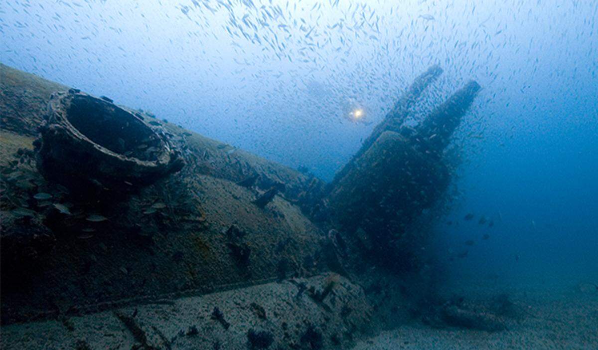It remains unclear which German U-boat may have fired on the chemical plant south of Wilmington, North Carolina, but numerous U-boats were eventually sunk off the coast. This is a NOAA image of the U-boat U-352, which was sunk in 1942.