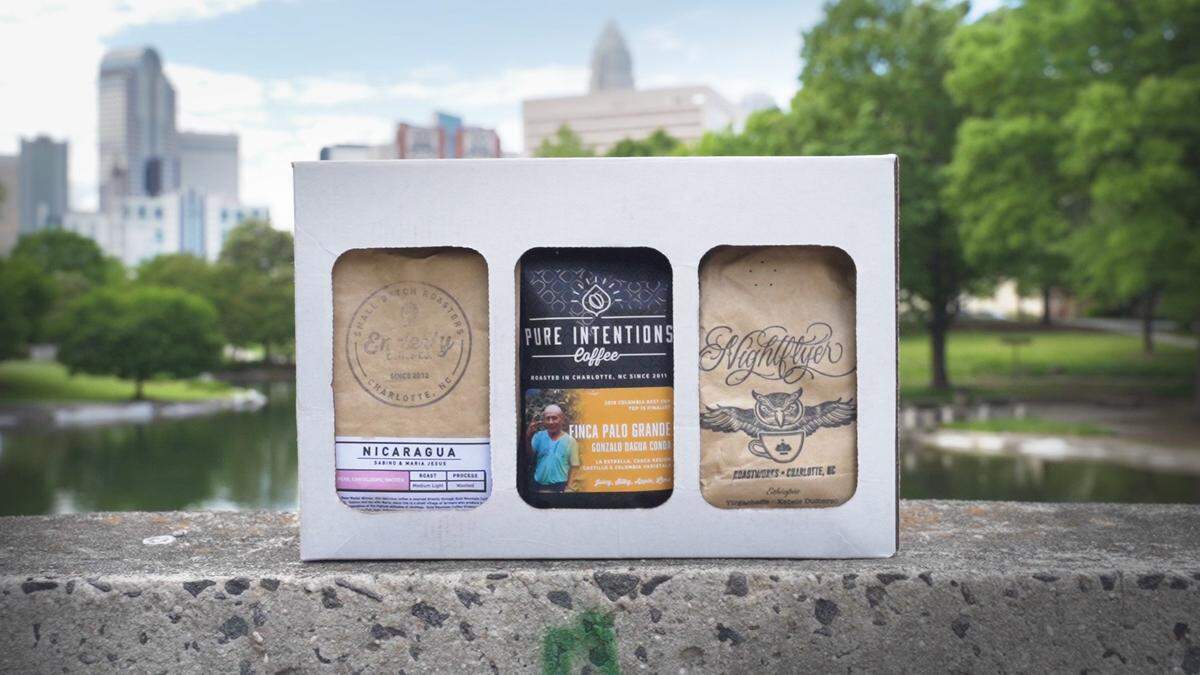 The Charlotte Coffee Box Project brings together three local roasters into one pack.