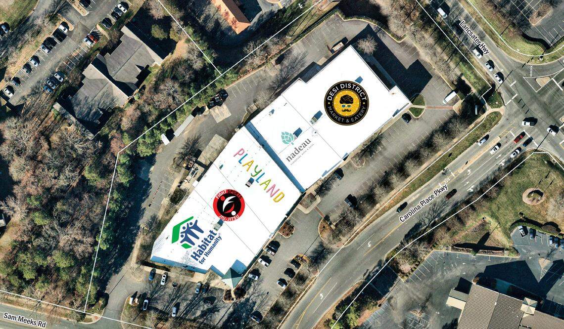 Texas-based Desi District Indian restaurant and market, Fight Sports Charlotte jiu-jitsu academy and Playland Indoor Playground are opening at Parkway Crossing at 11812 Carolina Place Pkwy. in Pineville.