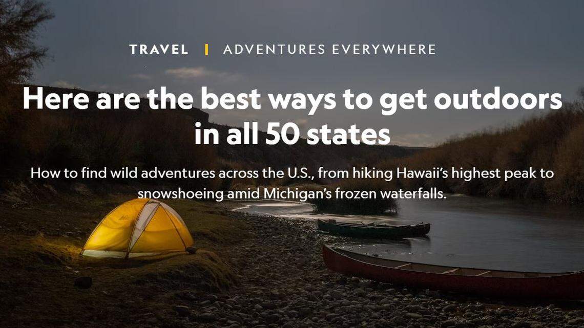 National Geographic picked the best adventures in every state in the US. What outdoor activity was deemed best in North Carolina?