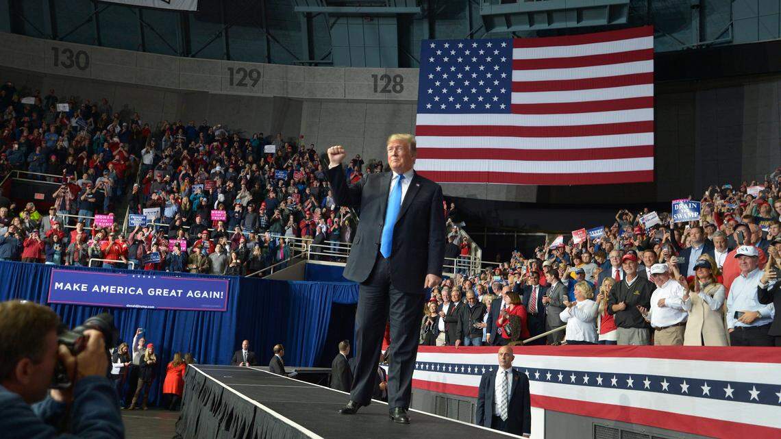 Trump urges votes for GOP candidates in Charlotte rally: ‘Let’s not take a chance’