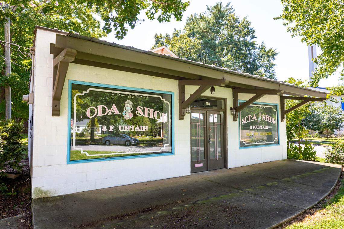 The NoDa Yoga location (and once-planned Soda Shop) at Whiting and 35th streets.