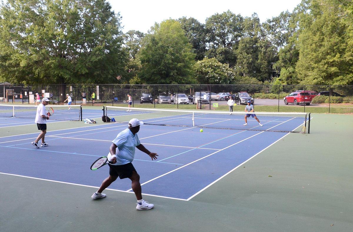 Councilman Malcolm Graham (near center left), is an avid tennis player. Graham says the council is talking about potentially bringing back conversations about building a tennis stadium. 
