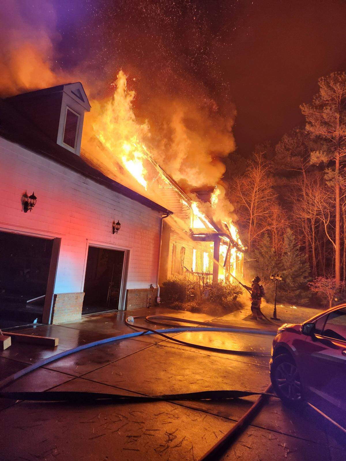 Dennis Hamlin, the father of NASCAR driver Denny Hamlin, died after a fire at his and his wife’s Gaston County home.