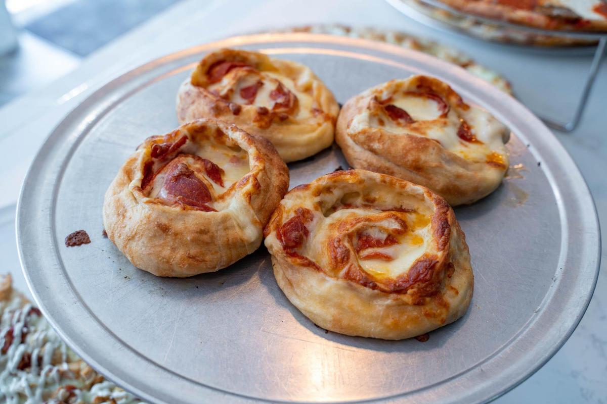 Pepperoni Pinwheels at Sal’s Pizza Factory.