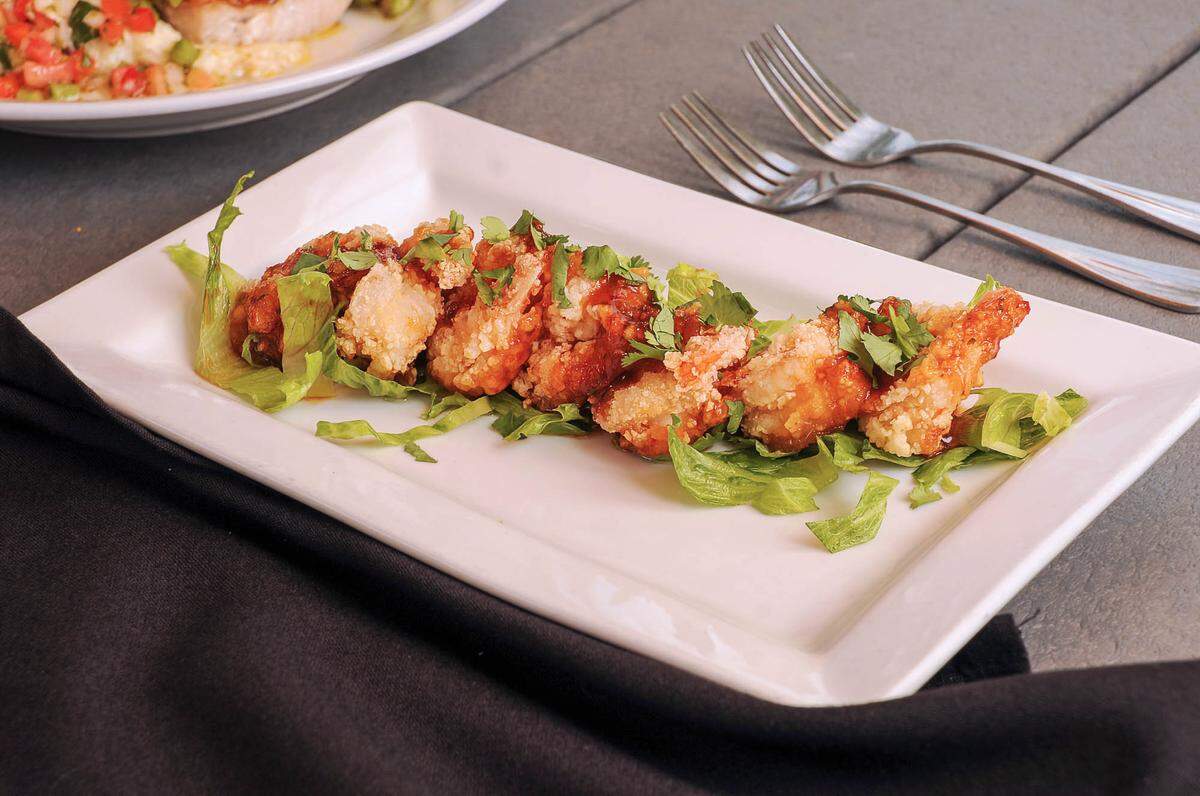 North Harbor Club’s Mango Bango Shrimp.