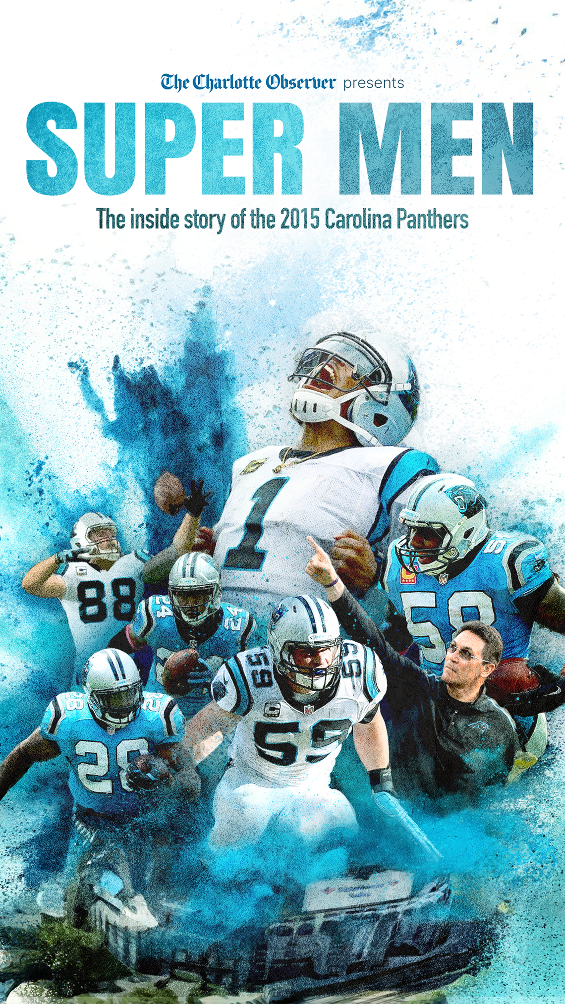 In July 2025, The Charlotte Observer debuted “Super Men,” a full-length documentary about the 2015 Carolina Panthers season. Through exclusive interviews with dozens of people essential to that team, including linebacker Luke Kuechly, head coach Ron Rivera, tight end Greg Olsen, linebacker Thomas Davis and running back Jonathan Stewart, the inside story of that Super Bowl team is told in a way it never has been before. 