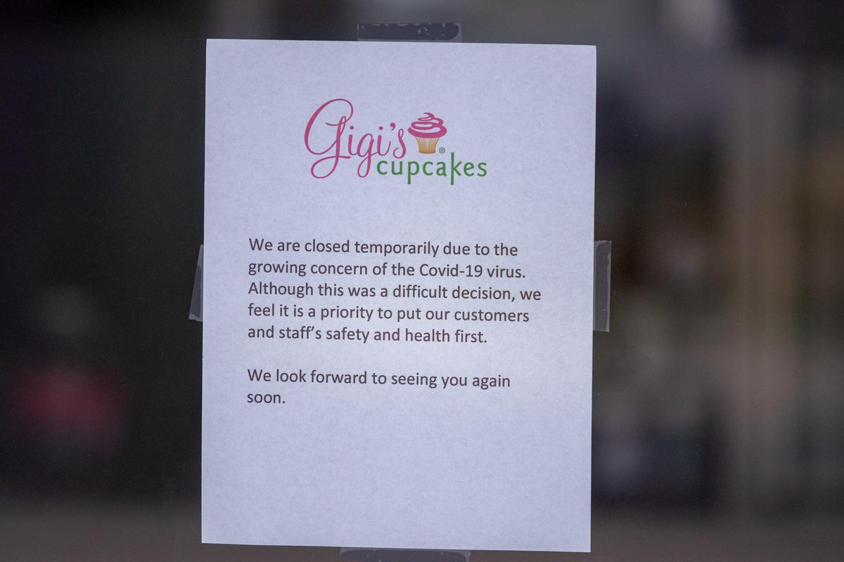 Gigi’s Cupcakes in SouthPark on April 6, 2020, during the COVID-19 pandemic.