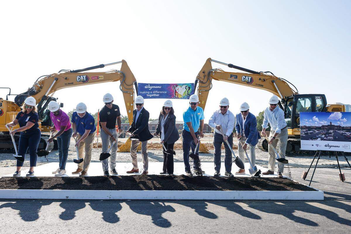 A groundbreaking ceremony was held Wednesday, Sept. 24, 2025, for a more than 110,000-square-foot Wegmans store in Ballantyne. The nearly $35 million store will open in fall 2026.