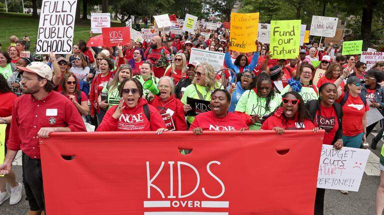 ‘People weren’t paying attention’ so Charlotte teachers marched on Raleigh