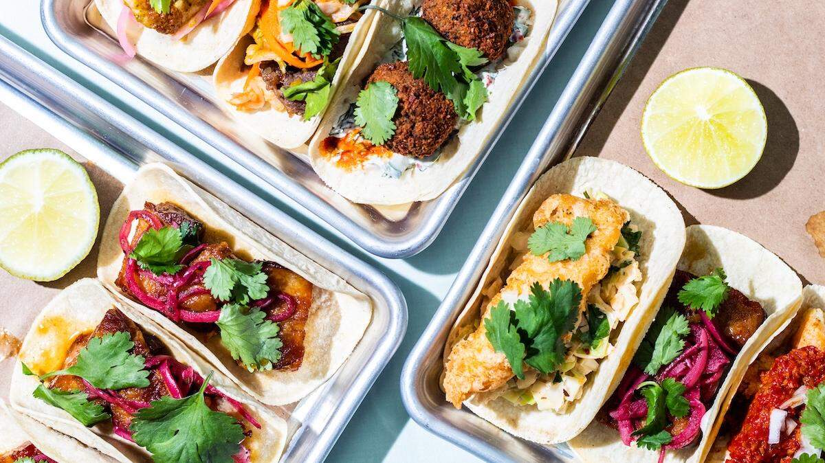 A taco spread from Bartaco.