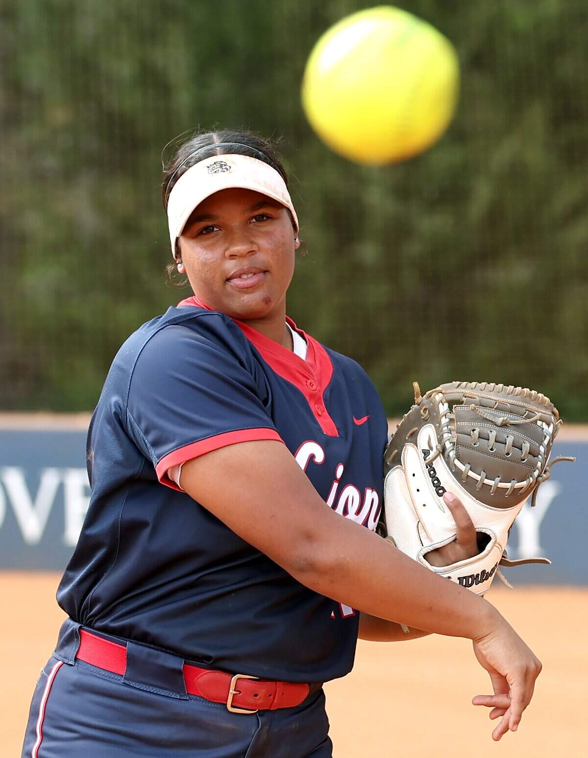 Covenant Day softball player Avery Houseton on Wednesday, April 1, 2026. Houseton is planning on playing softball for the Charlotte 49ers.