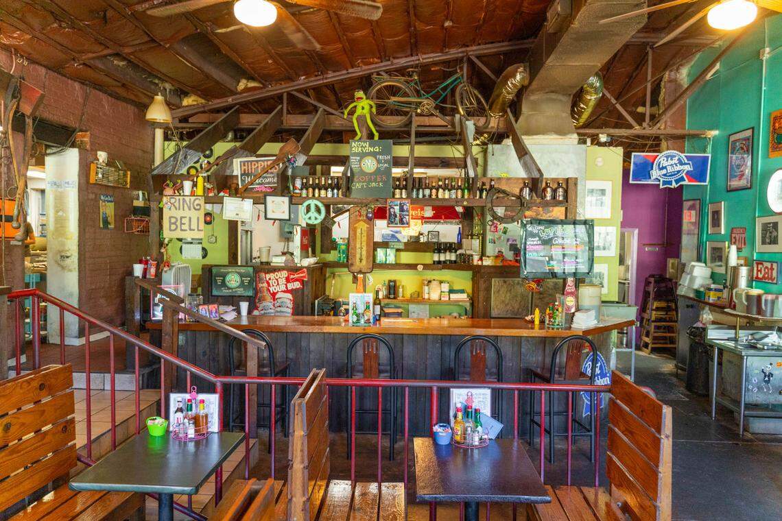 Lupie’s Cafe’s bar and secondary dining room.