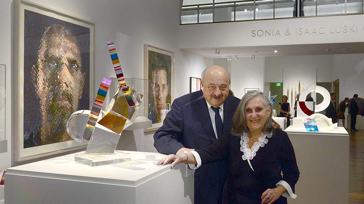 Isaac and Sonia Luski loaned a large amount of artwork, especially glass work, to the Foundation for the Carolinas. The couple will be remembered as devoted patrons of the arts in Charlotte. Isaac passed away on Tuesday, Oct. 19.