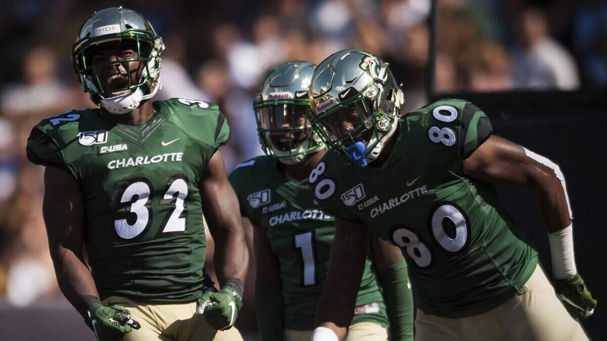 Charlotte senior running back Benny LeMay (32) is one of three 49ers named to the first-team of all-Conference USA.