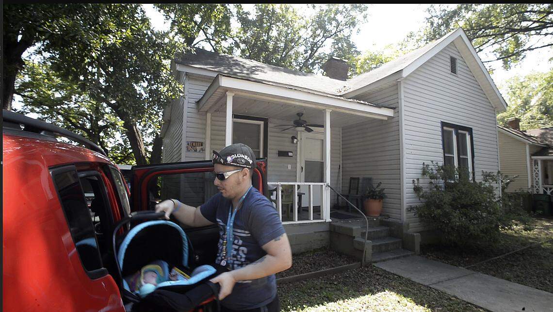 For the first time, the family is together at home.