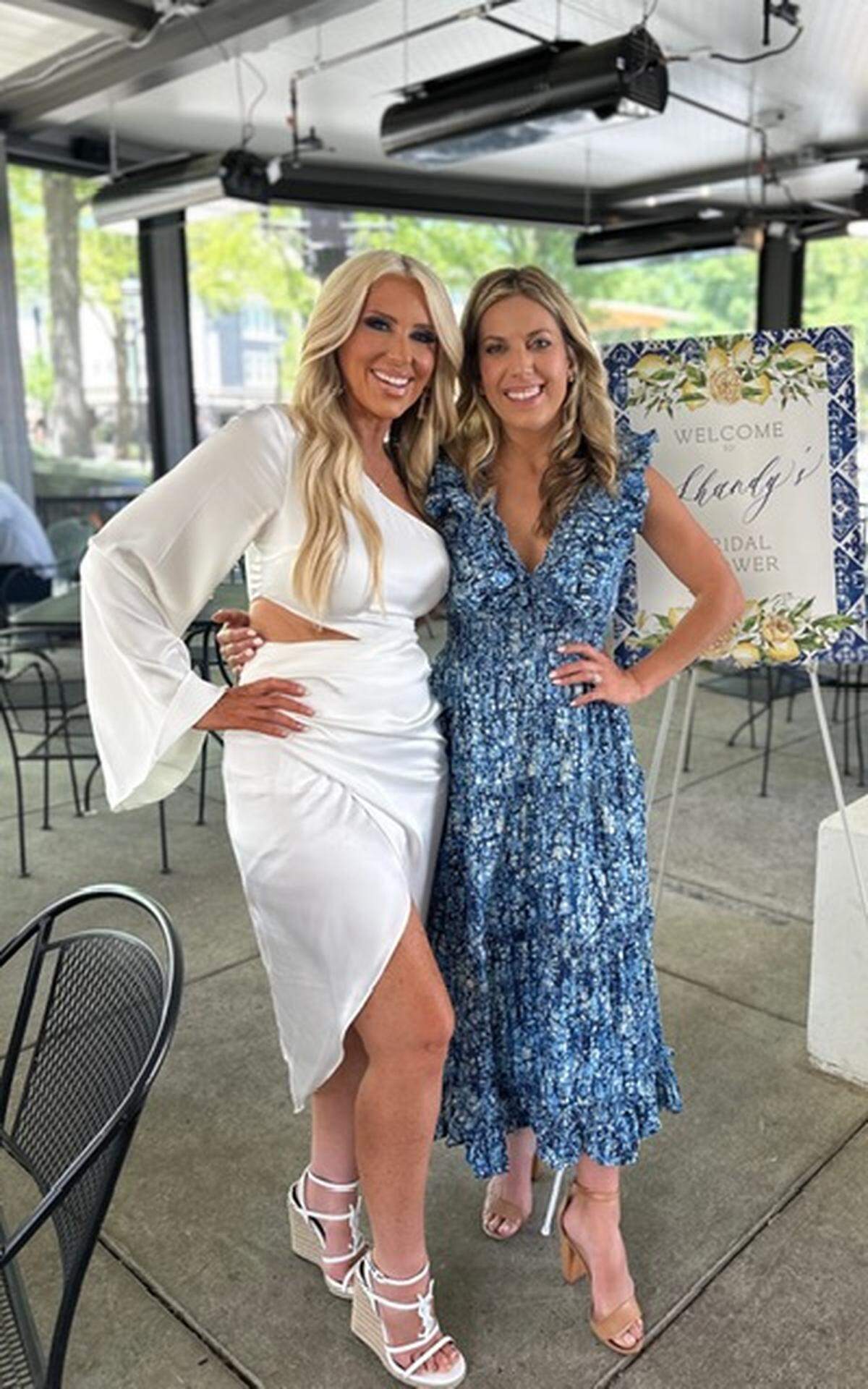 From left, Shandy Ray and Cristina Grossu. Ray and Grossu met in 2019 and Ray said the pair became great friends. Grossu and her husband, NASCAR star Greg Biffle, died in a plane crash last week, along with their two children and three others at Statesville Regional Airport.