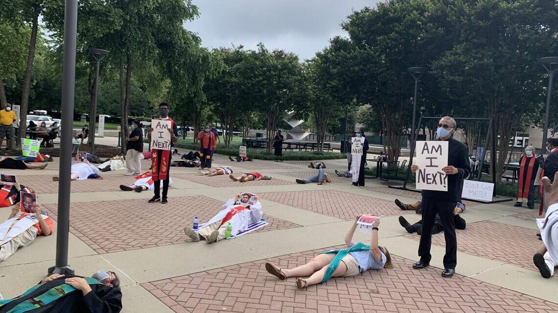 Charlotte faith leaders hold ‘die-in’ to denounce police use of force on citizens