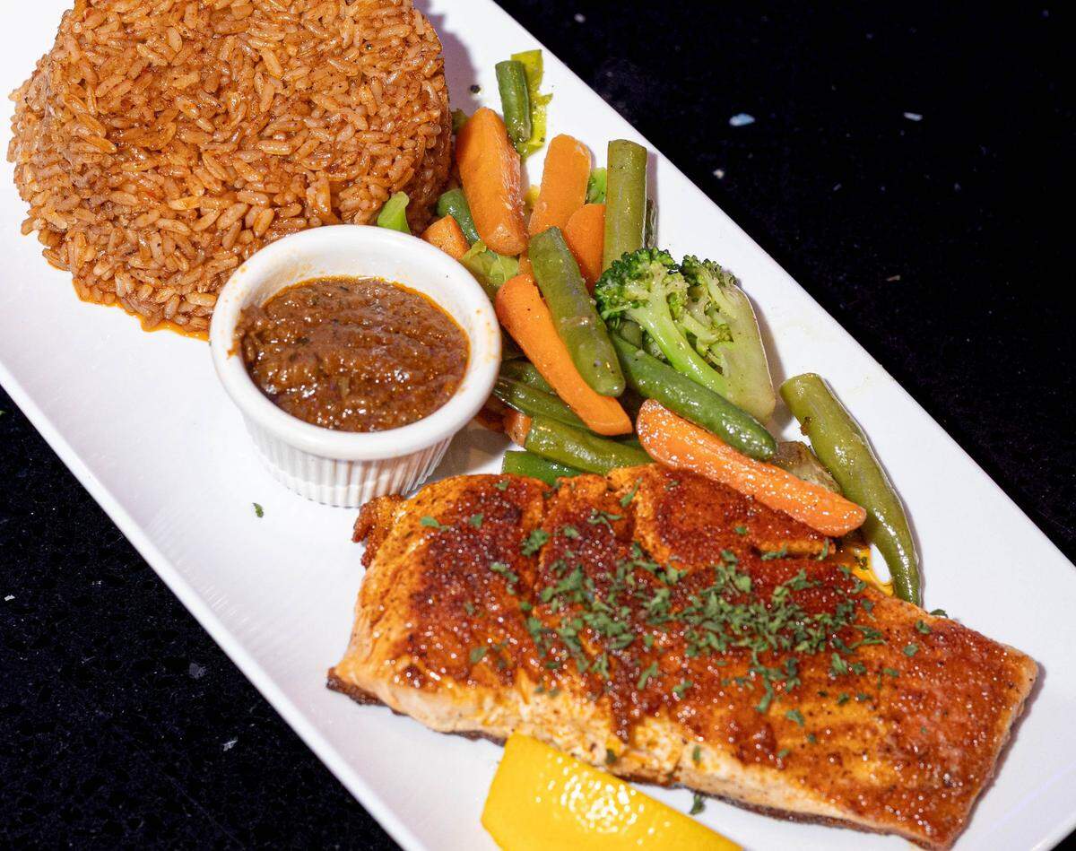 Classic bar food abounds on the Teranga City menu, alongside specialty offerings like beef suya, lamb skewers and jollof rice.