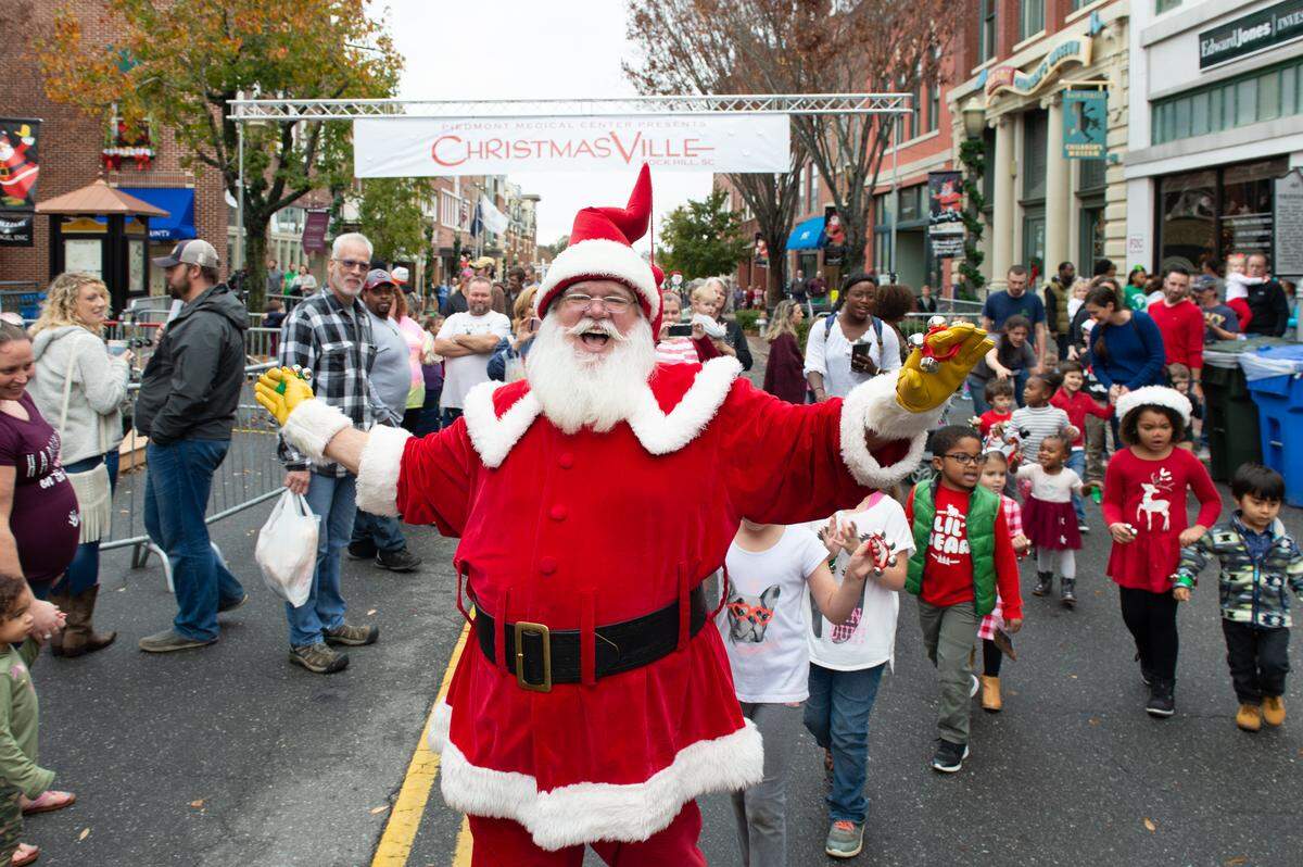 Rock Hill’s annual Christmasville Festival in Old Town is Thursday, Dec. 5 through Sunday, Dec. 8.