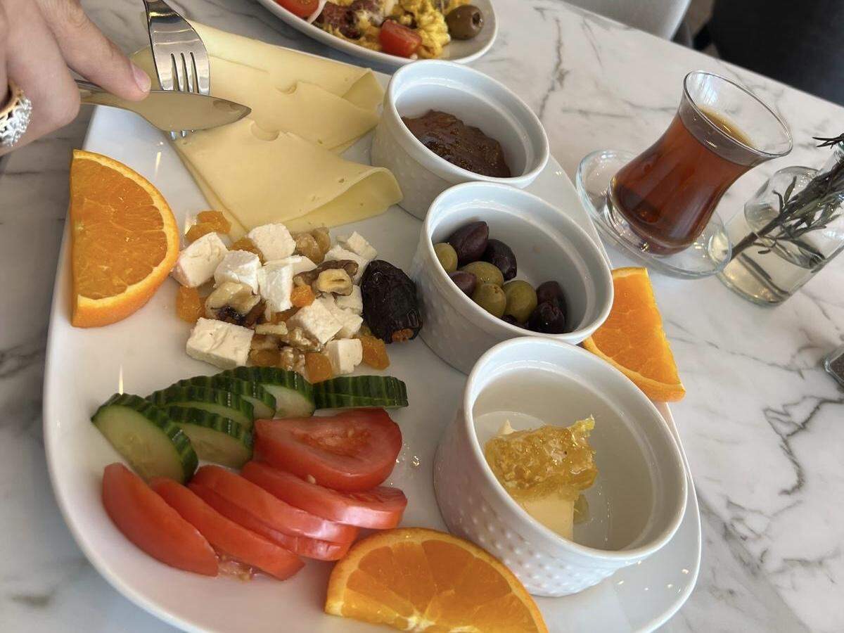The breakfast plate at Anatolia Cafe and Cuisine.