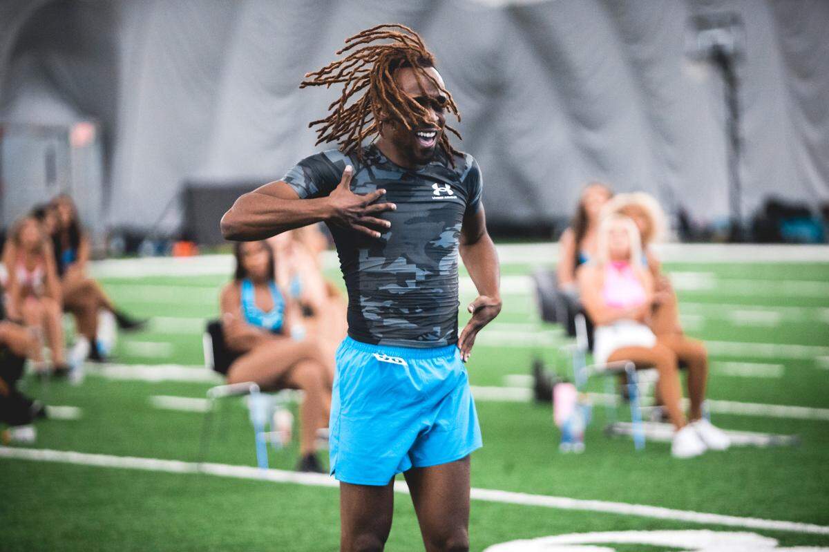 Melvin Sutton performs during TopCats auditions in the Atrium Dome on June 6 in Charlotte.