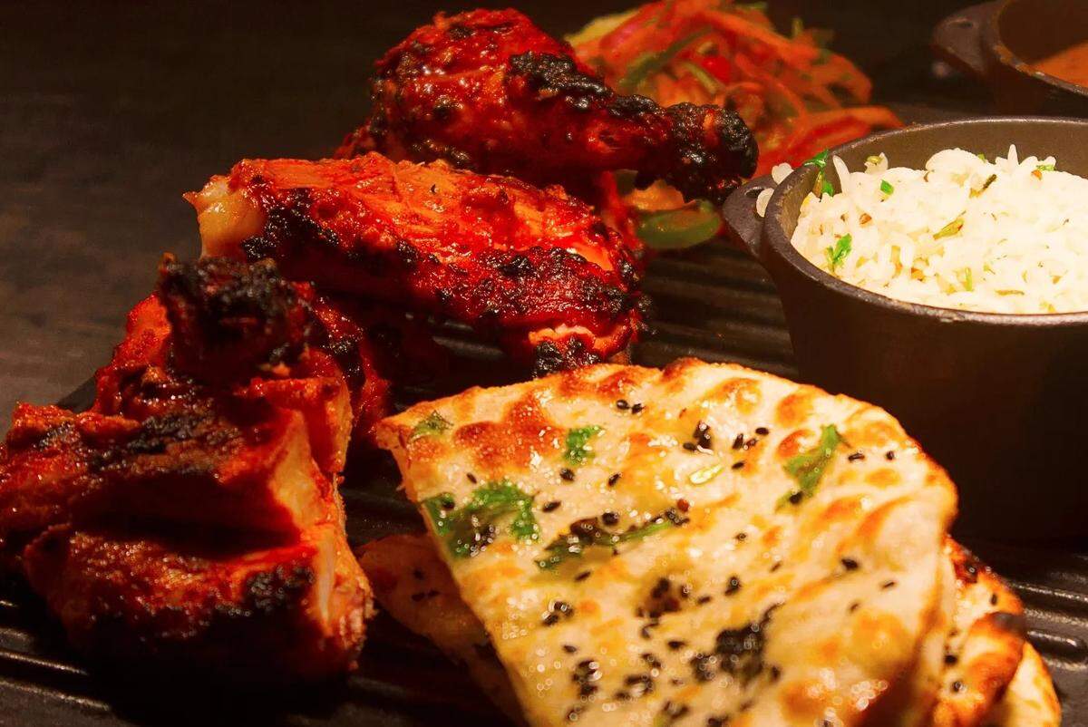 Krazy Curry’s menu features classic dishes like tandoor chicken.