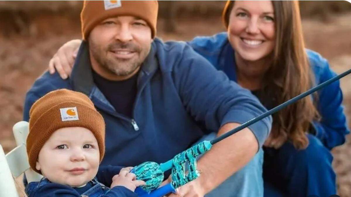 Joshua Craig Scribben, who died on Lake Norman this week, is shown with his wife, Michelle, and their son, Kole.