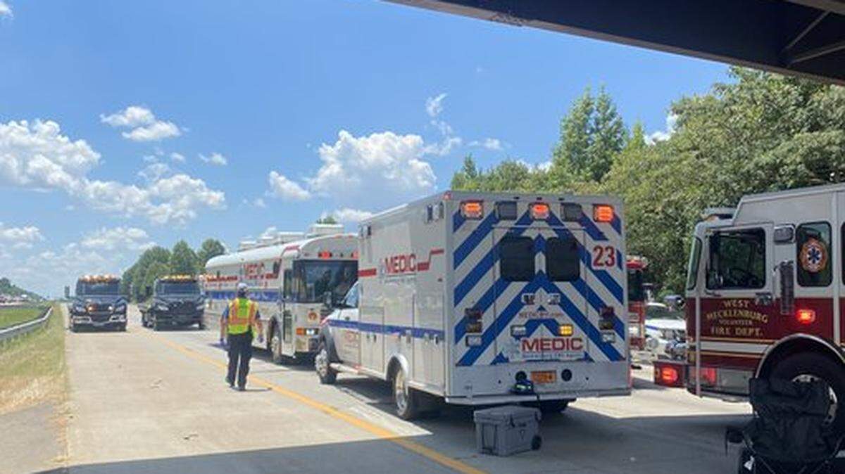 Six people died in a wreck on Interstate 485 Outer Loop in Charlotte on Saturday, July 26, 2025, MEDIC said.