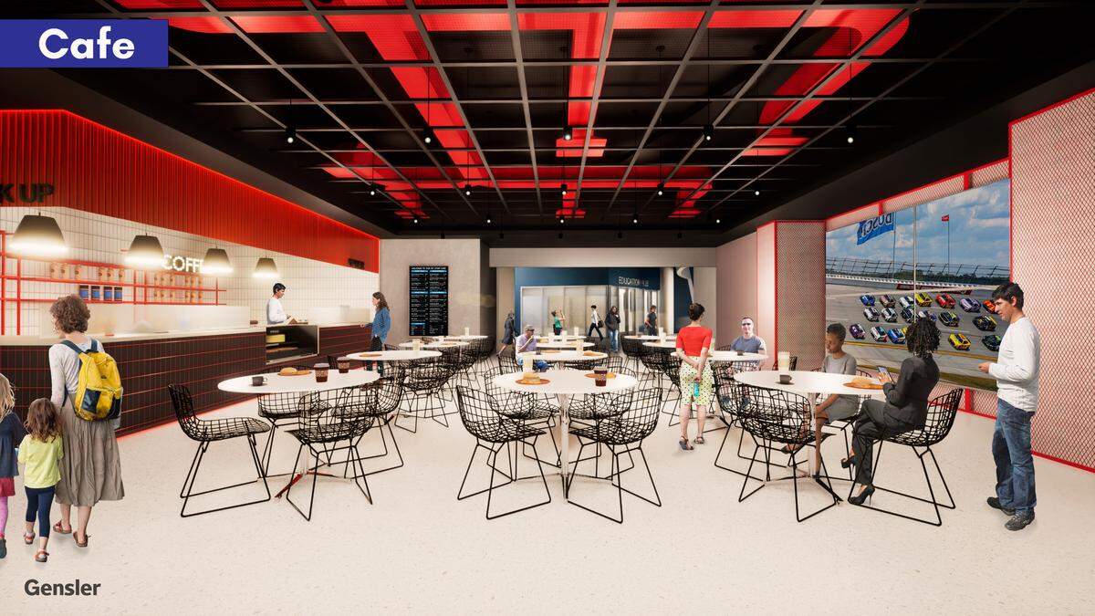 Renderings show the initial design for a renovated NASCAR Hall of Fame in uptown Charlotte.