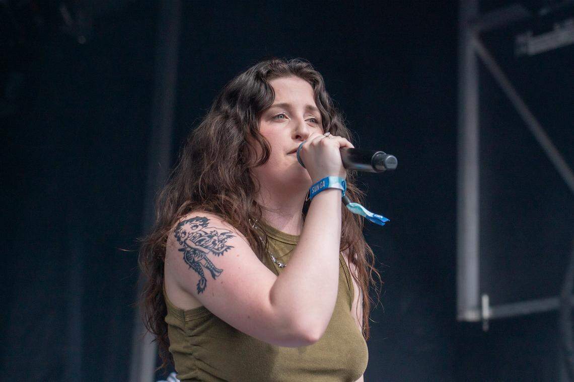 Petrov’s Mary Grace McKusick at the Music Everywhere Stage at Lovin’ Life Music Fest in Charlotte, NC, on May 5, 2024.