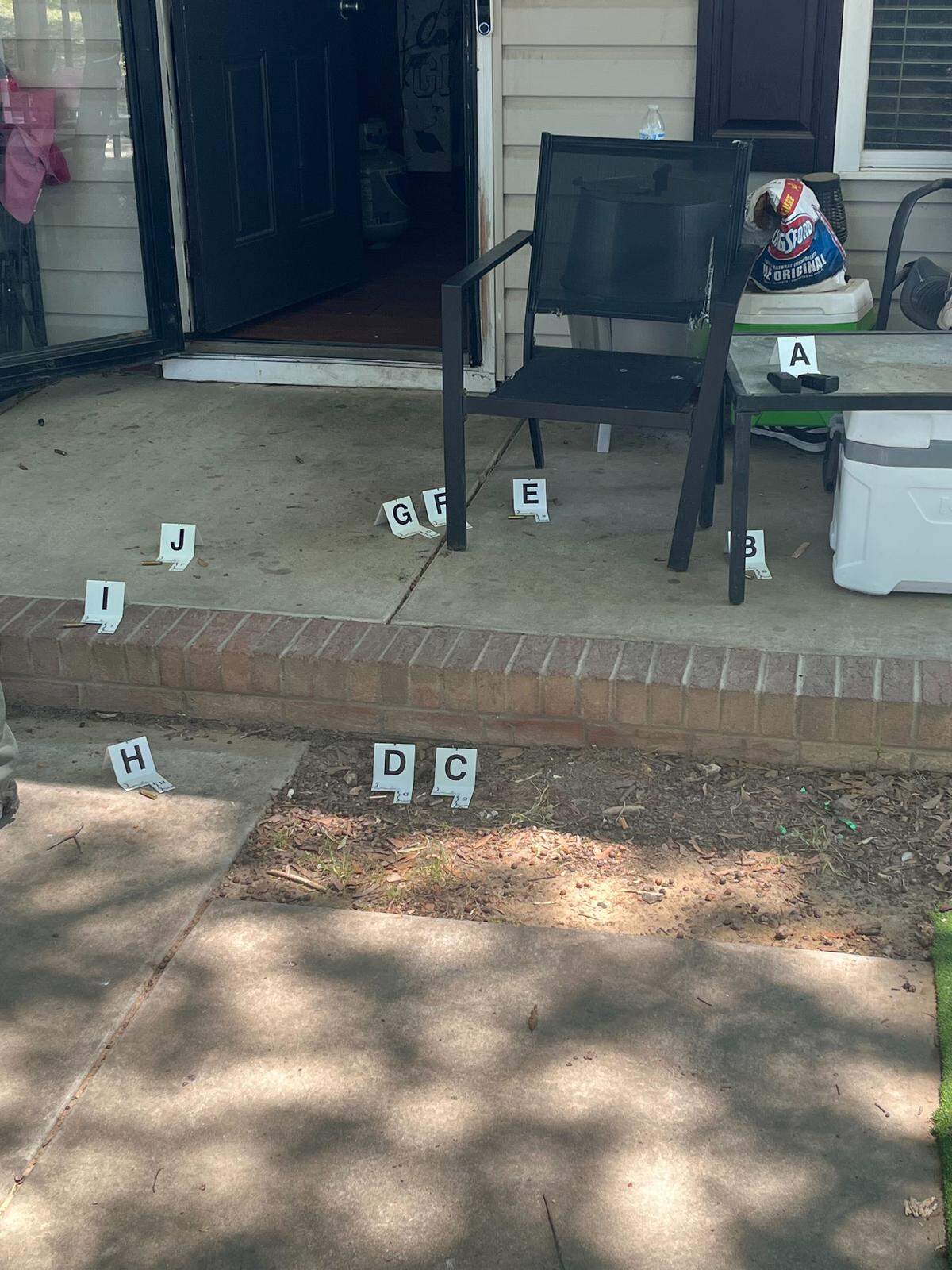 A man who Gastonia police say barricaded himself inside a home Wednesday morning fired rounds at a home across the street.