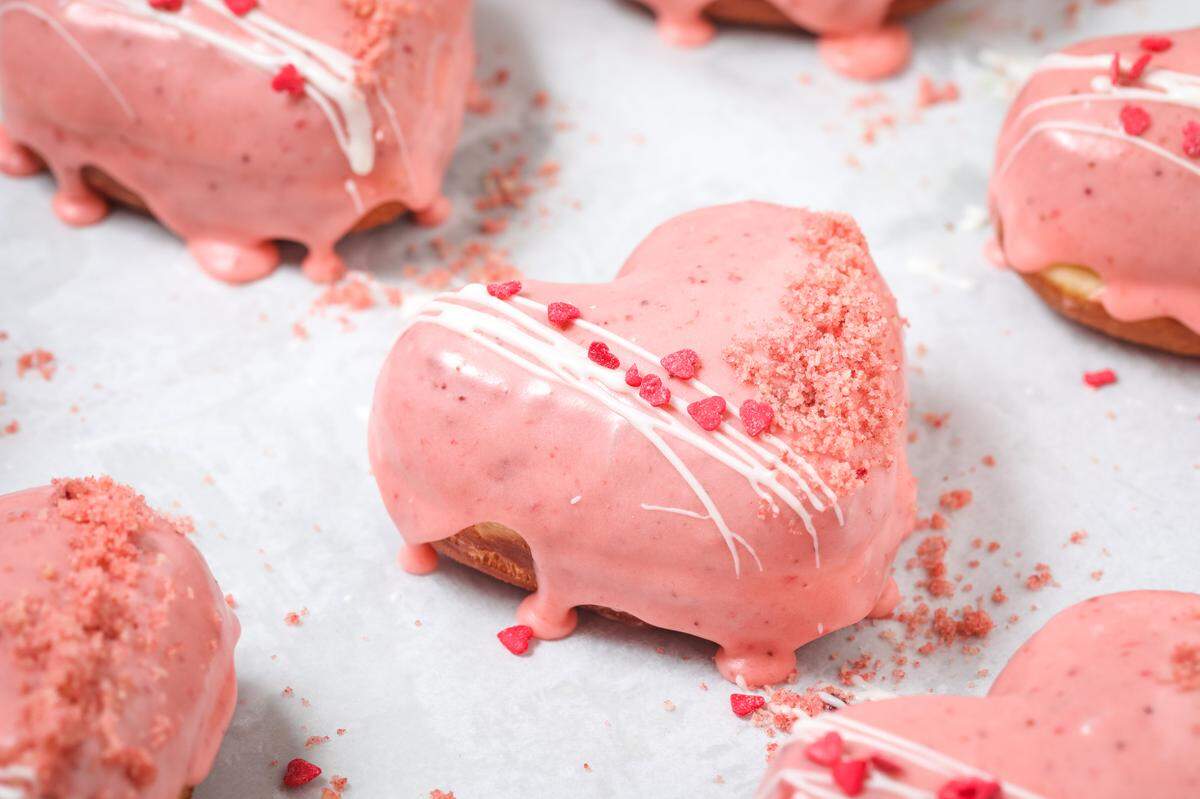 Pick up a heart-shaped treat from The Salty Donut this Valentine’s Day.