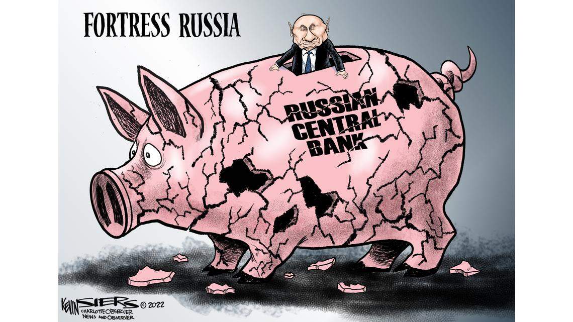 Kevin Siers cartoon: Fortress Russia