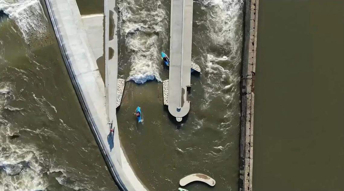 The Great Falls Whitewater Project revitalizes the northern dam, ensuring a continuous water flow to restore century-old habitats and enhance recreational opportunities for paddlers.