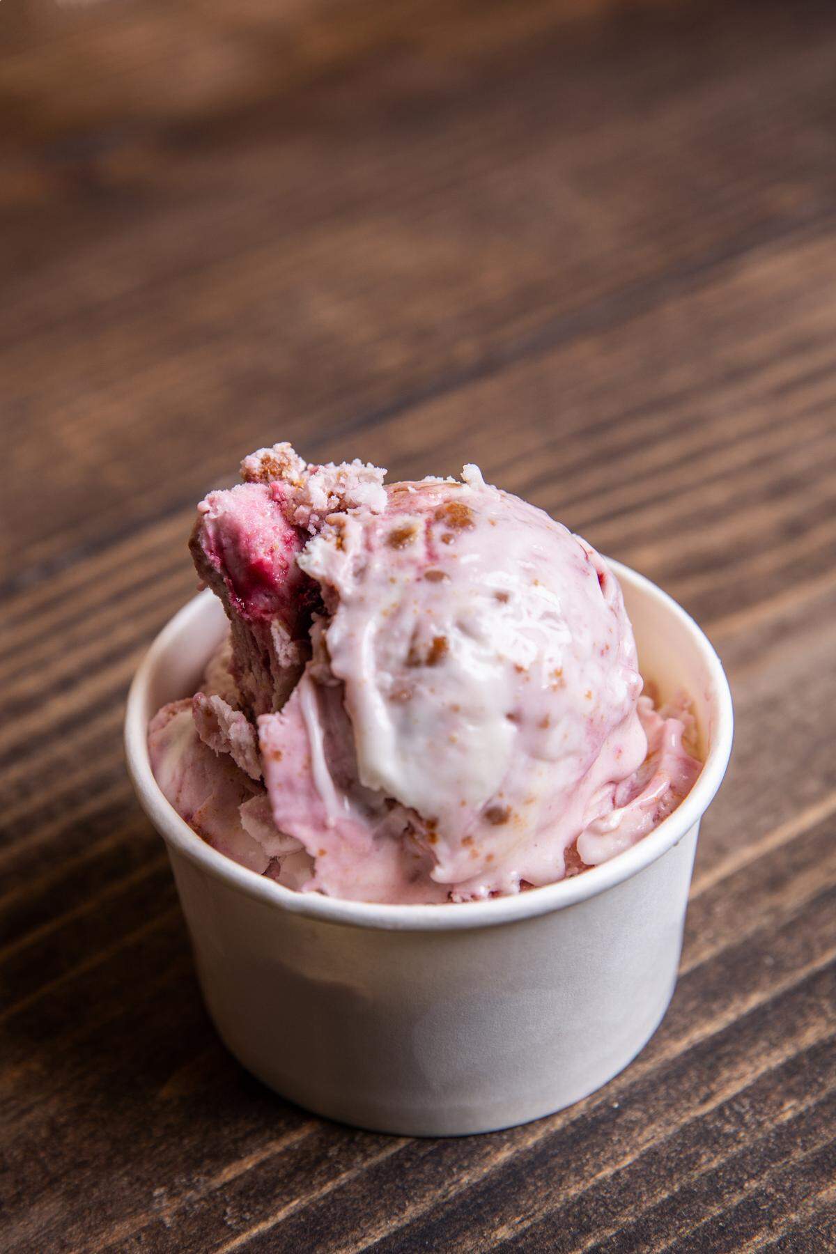 Churn Buddies ice cream shop is open at Gibson Mill Market in Concord.