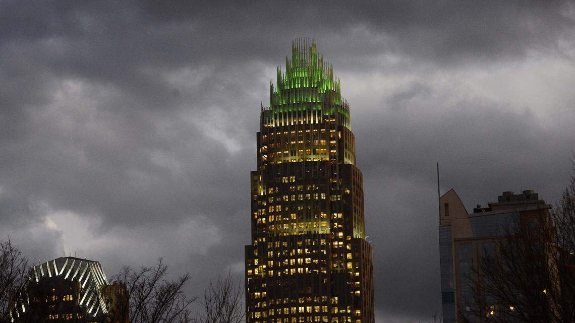 Bank of America's Charlotte headquarters. The bank illegally denied employment to a Deferred Action for Childhood Arrivals recipient, intentionally rejecting the job applicant because of his DACA status, according to a federal lawsuit filed this week in Charlotte.