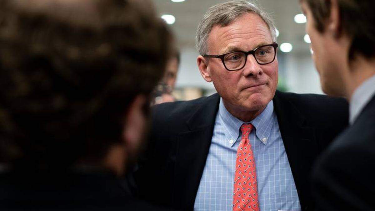On Monday, the N.C. Republican Party voted unanimously to censure U.S. Sen. Richard Burr. The vote came two days after the senator, seen in this 2019 photo, cast a “guilty” vote in former President Donald Trump’s impeachment trial.
