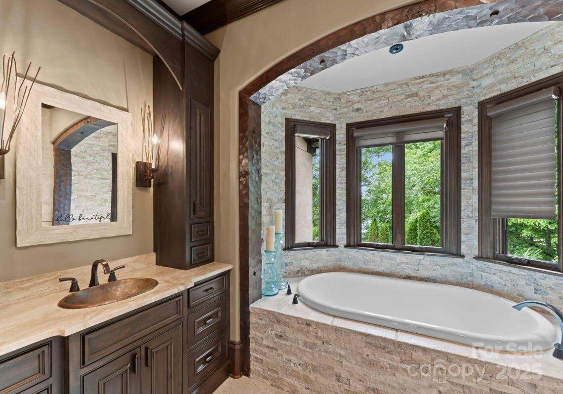 The Martin Truex Jr. mansion on Lake Norman in Mooresville has five bathrooms.