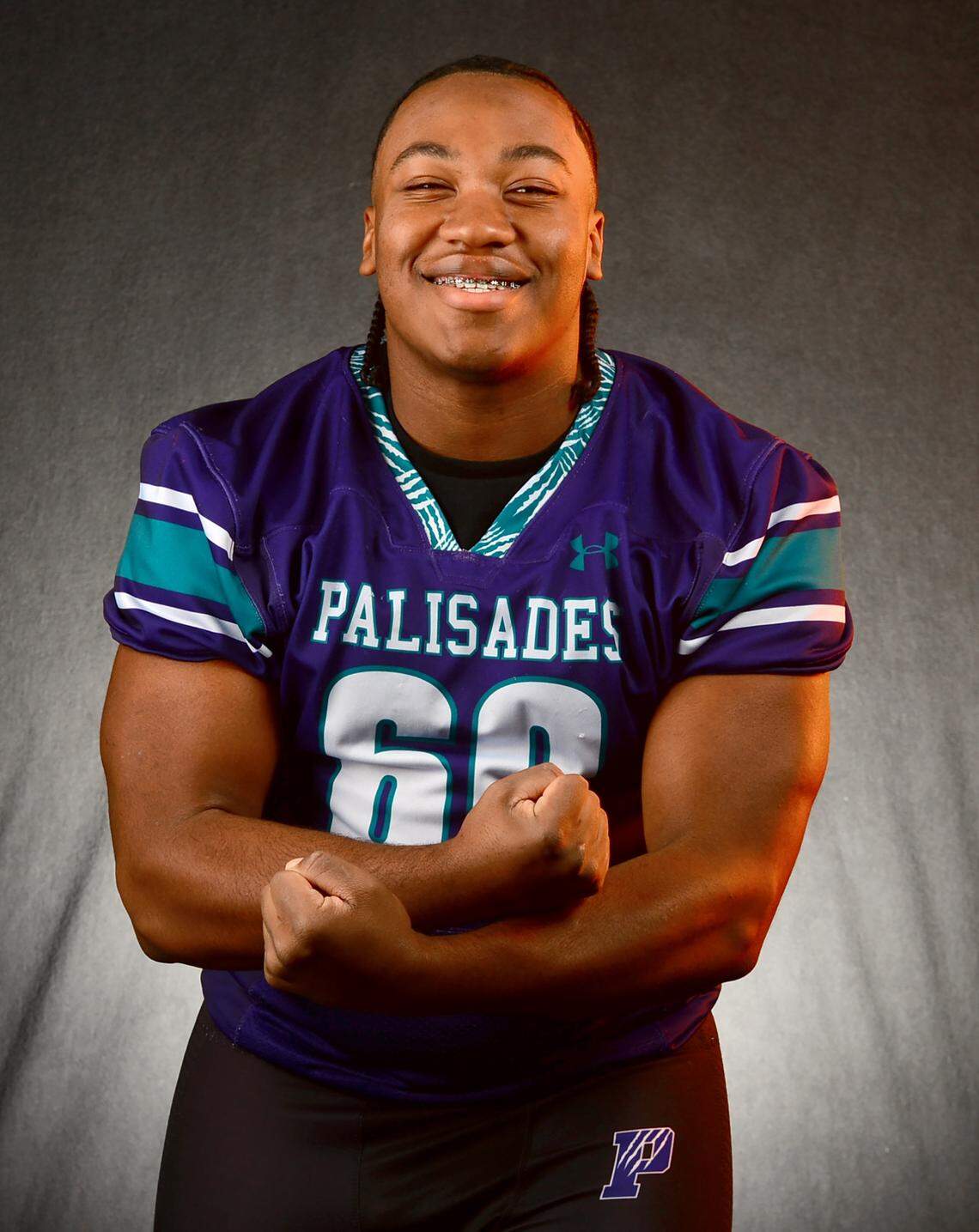 Palisades Puma offensive lineman Nolan Jefferson on Tuesday, December 9, 2025.
