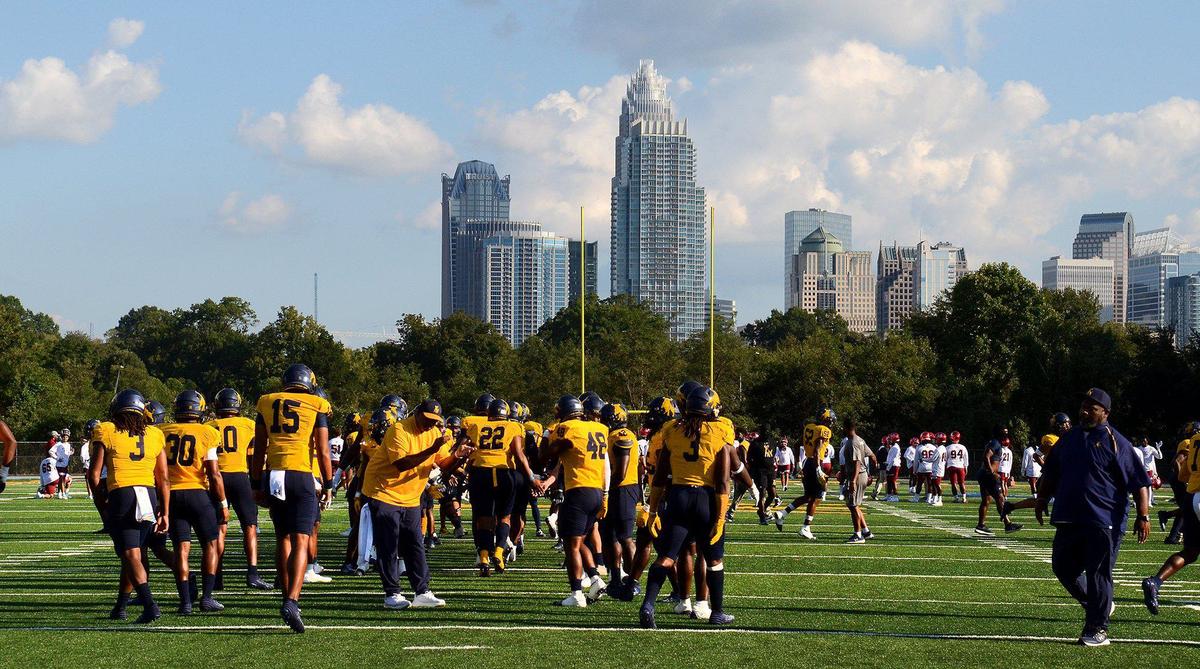 Leading 14-9 at half the Johnson C. Smith Golden Bulls, with a record of 3-0 at game time, faced off against a 1-1 Virginia Union Panthers at Irwin Belk Stadium on Saturday, Sept. 21, 2024.