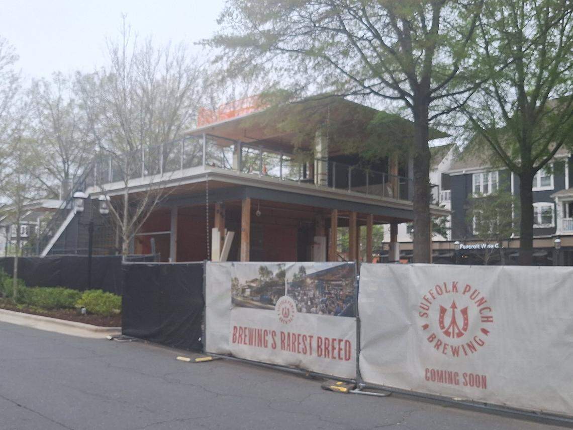 The opening of Suffolk Punch Brewing’s third location, in Birkdale Village near Lake Norman, is back on track after construction delays and a year of getting town of Huntersville permit approvals, owner Seth Stidham said on Wednesday, April 2, 2025.