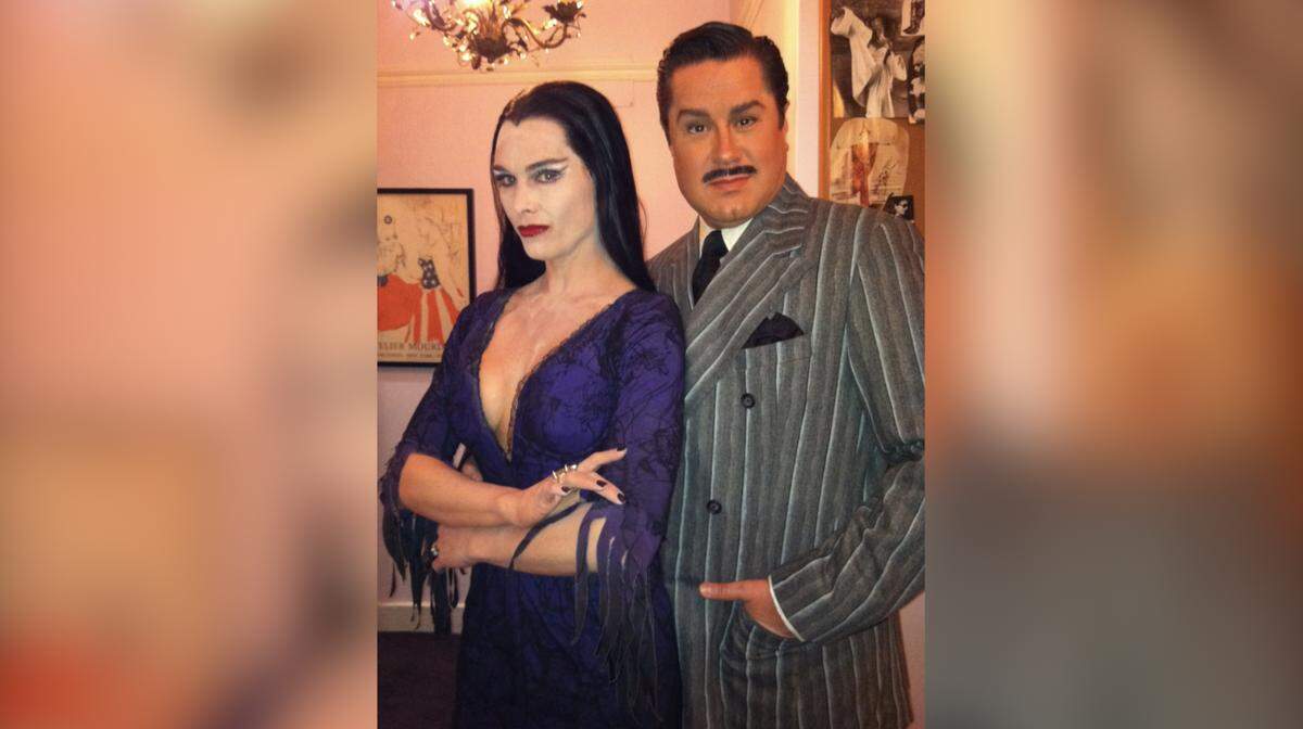 Merwin Foard appeared onstage with Brooke Shields in “The Addams Family” in 2011. 