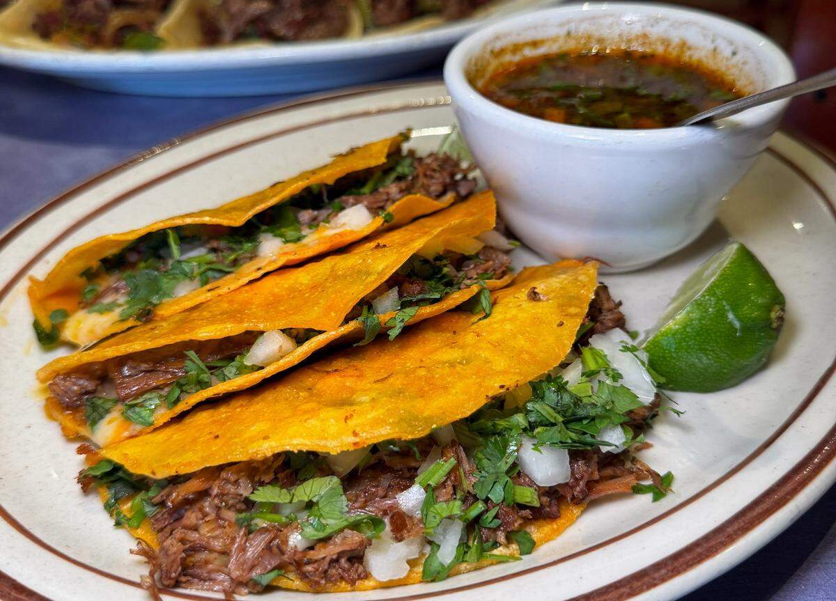 QuesaBirria Tacos at Rio 150.