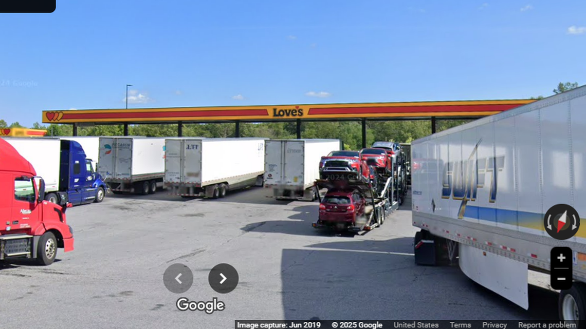 Virginia State Police say the shootout happened Friday, March 28, in the parking lot of a Love’s Truck Stop along Interstate 77 in the Lamsburg area of Carroll County, Virginia.